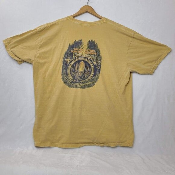 Comfort Colors Men's 2XL Graphic T-Shirt McCall Idaho Take Only Pictures Yellow - Picture 6 of 9